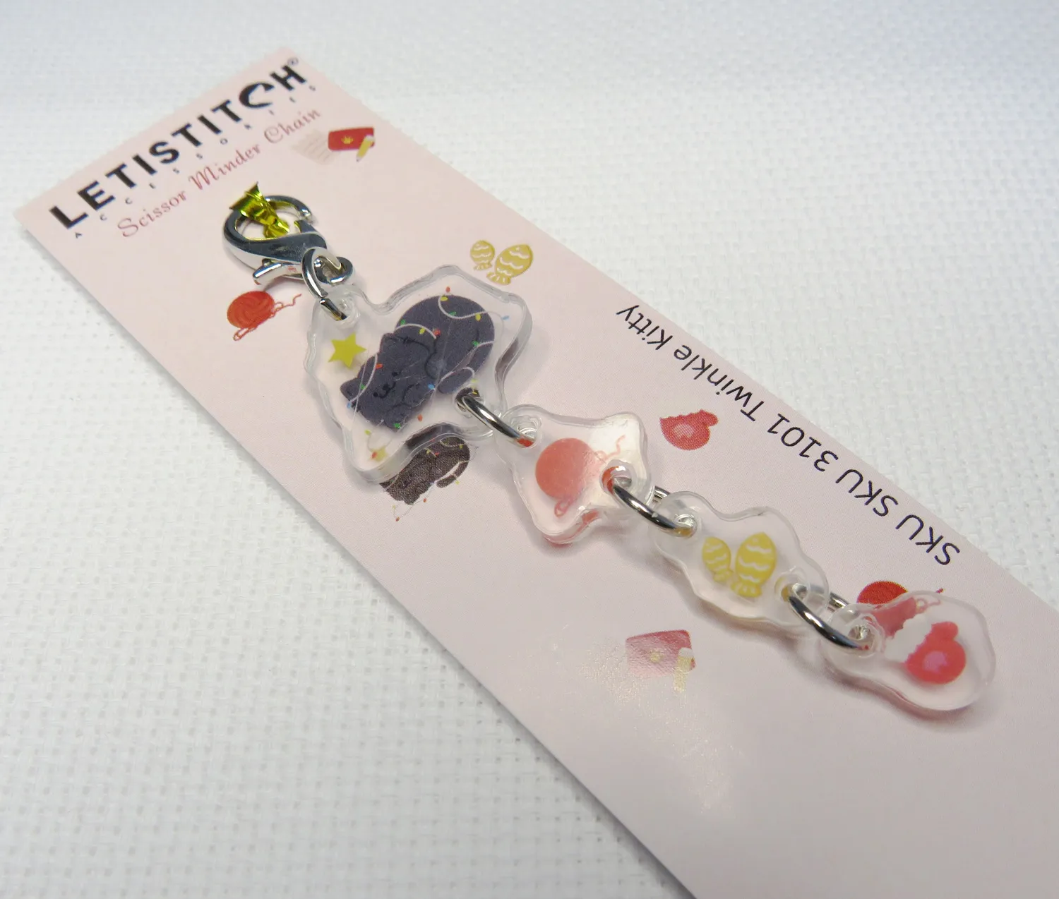 Leti Stitch 3101 Twinkle Kitty schaarmagneet acryl