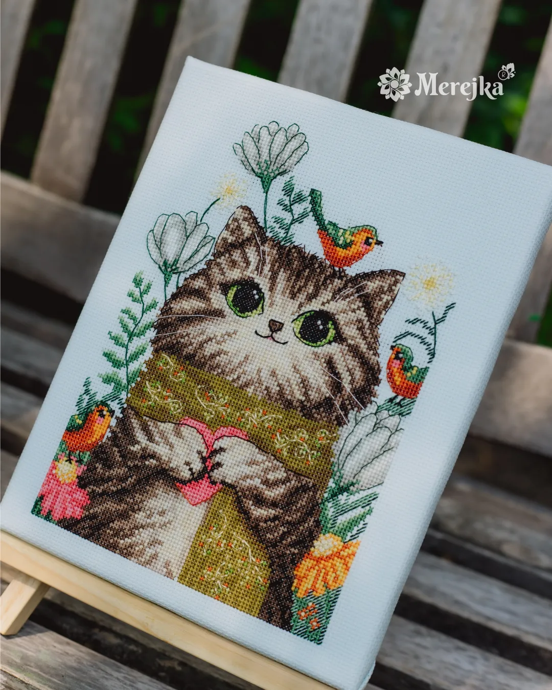 Merejka The Sweet One borduurpakket 14,5x21 cm dieren
