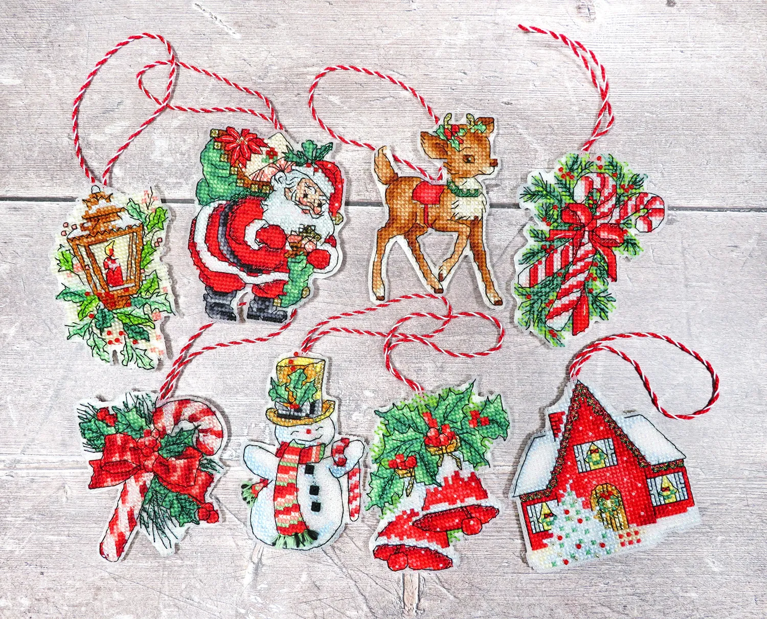 Leti Stitch LETI 966 Christmas Toys borduurpakket 10x9 cm