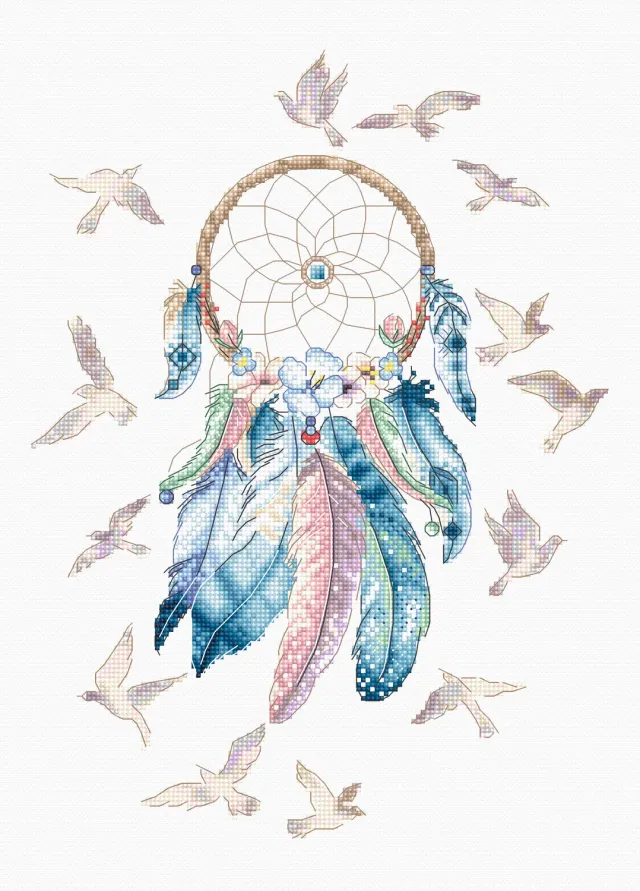 Leti Stitch 945 Make Your Dreams borduurpakket 27x20 cm
