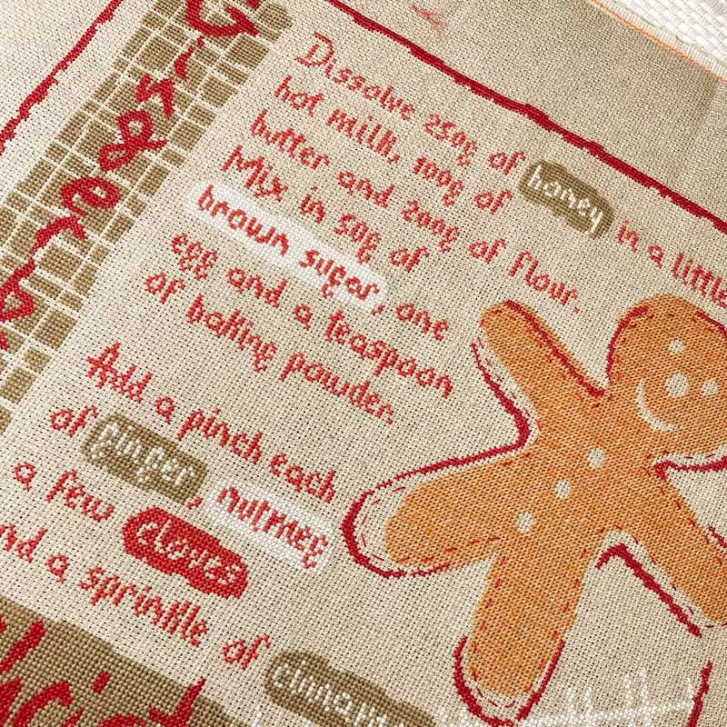 LiliPoints Gingerbread-2 borduurpatroon kruissteek 219 steken