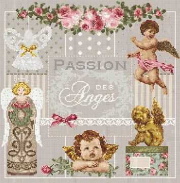 Madame la Fée Passion des Anges telpatroon kruissteek pdf 190x188