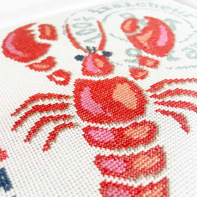 LiliPoints Lobster A018 borduurpatroon kreeft