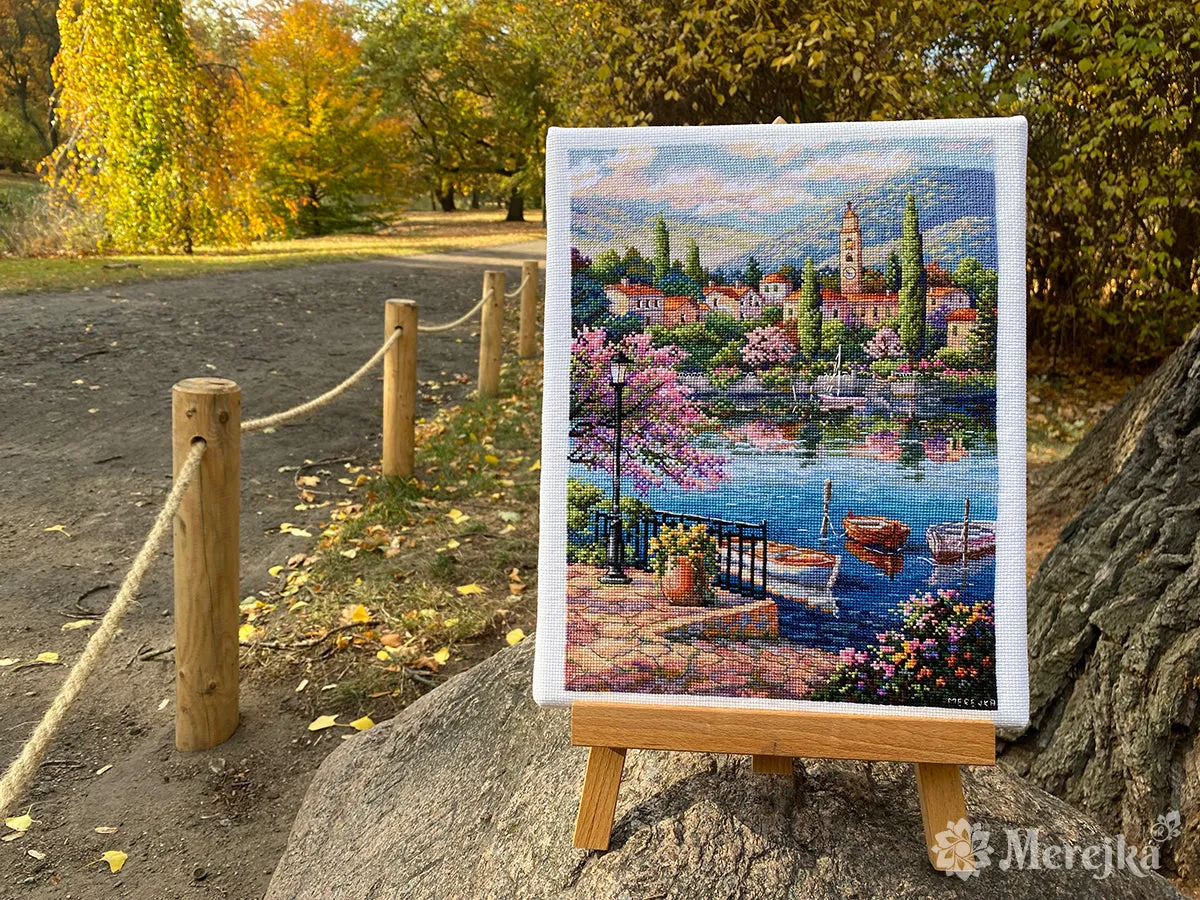 Merejka Village Lake Afternoon borduurpakket 21x28