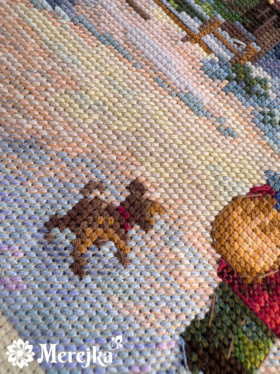 Merejka Carol of the Bells borduurpakket 30x41 cm cappuccino