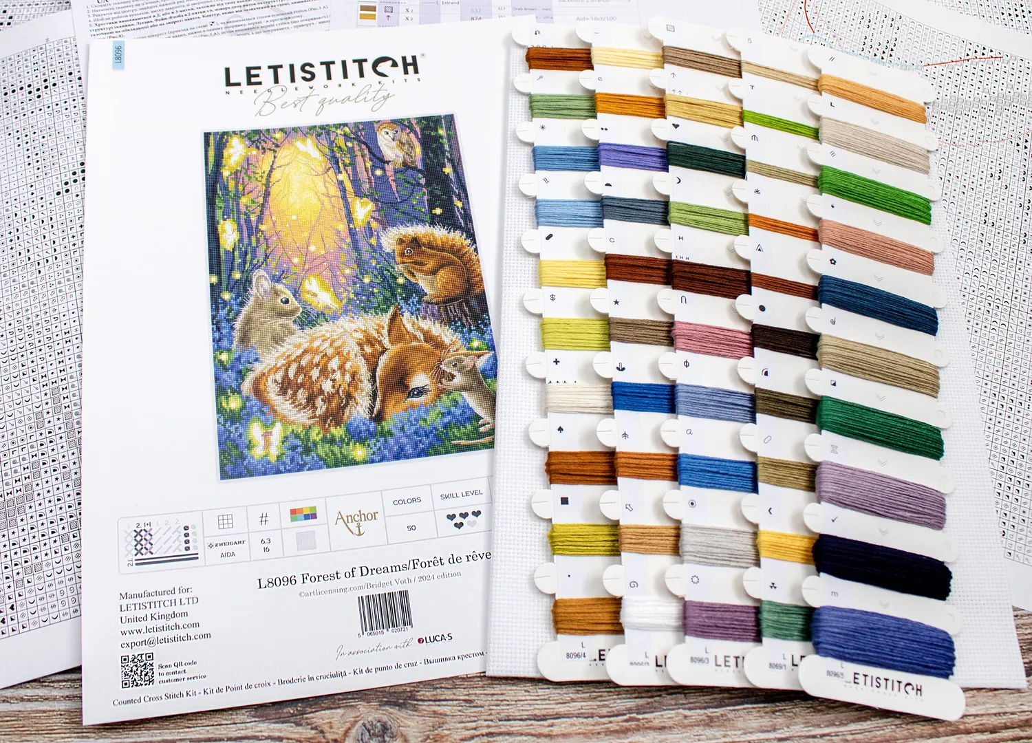 Leti Stitch L8096 Forest of Dreams borduurpakket 21x30 cm
