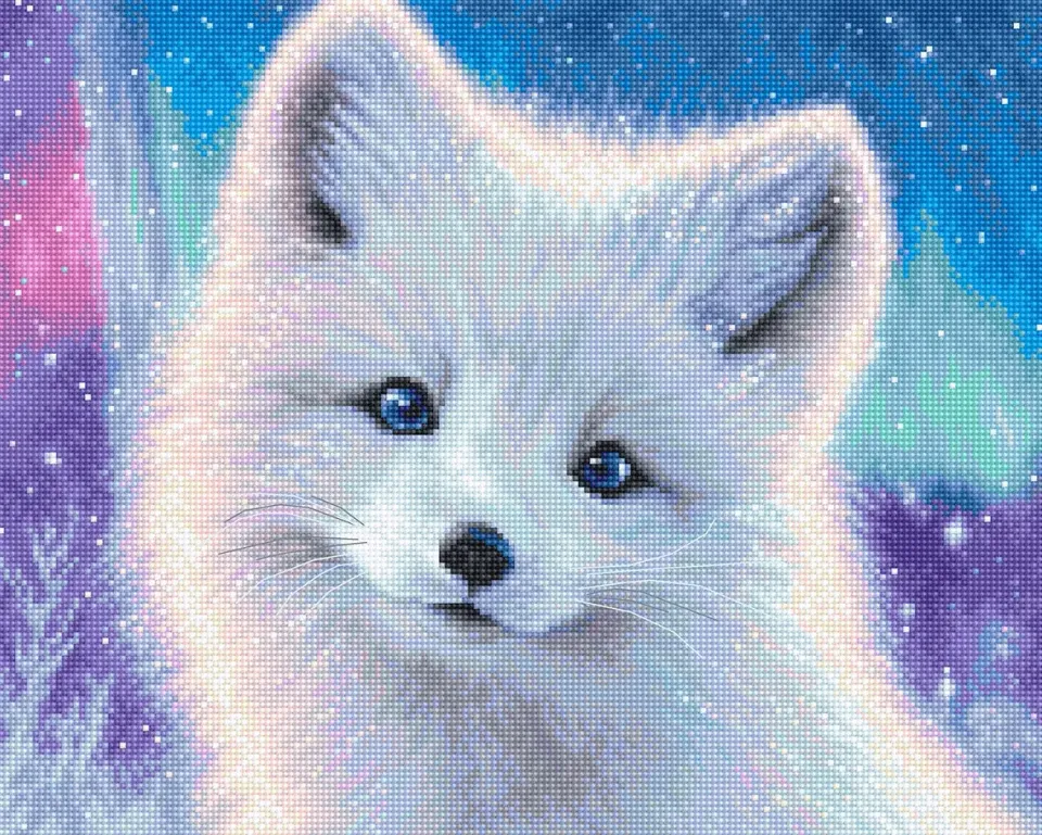 Leti Stitch LI 65-00 Arctic Foxy borduurpakket 29x23cm