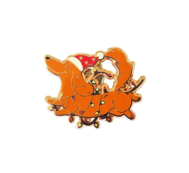 Leti Stitch Playful Dachshund naaldmagneet 4 cm
