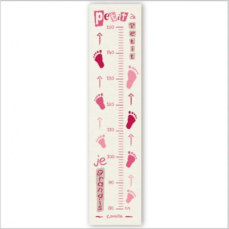 LiliPoints Baby growth chart groeimeter patroon alfabet