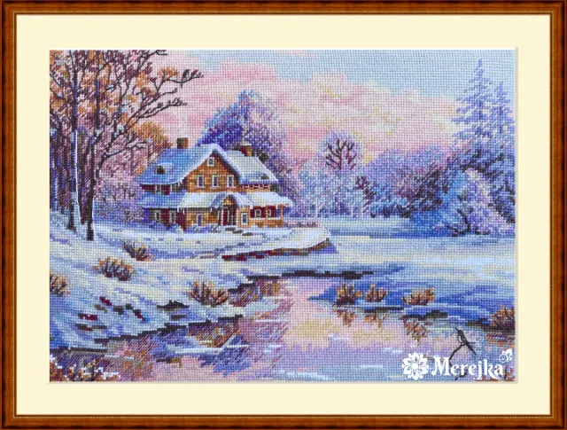 Merejka The First Snow borduurpakket 20x29 ecru