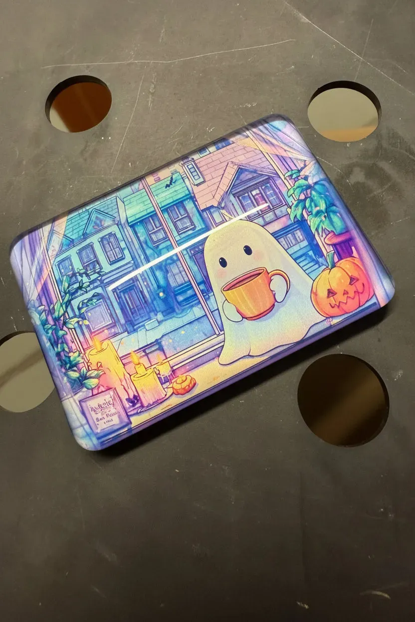 Leti Stitch Pumpkin Latte Nights magneet diamond painting 6,5 cm