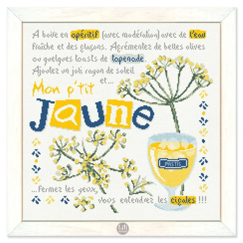 LiliPoints Mon P'tit Jaune borduurpatroon kuiken