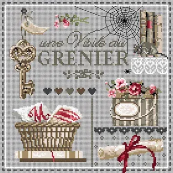 Madame la Fée Mini Grenier borduurpatroon kruissteek