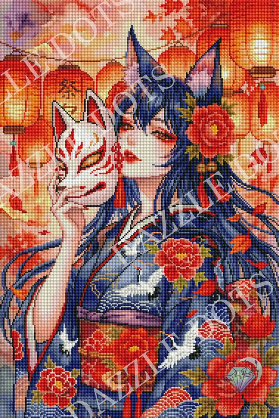 Leti Stitch Dazzle Dots LDS-7046 Festival of Spirits diamond painting