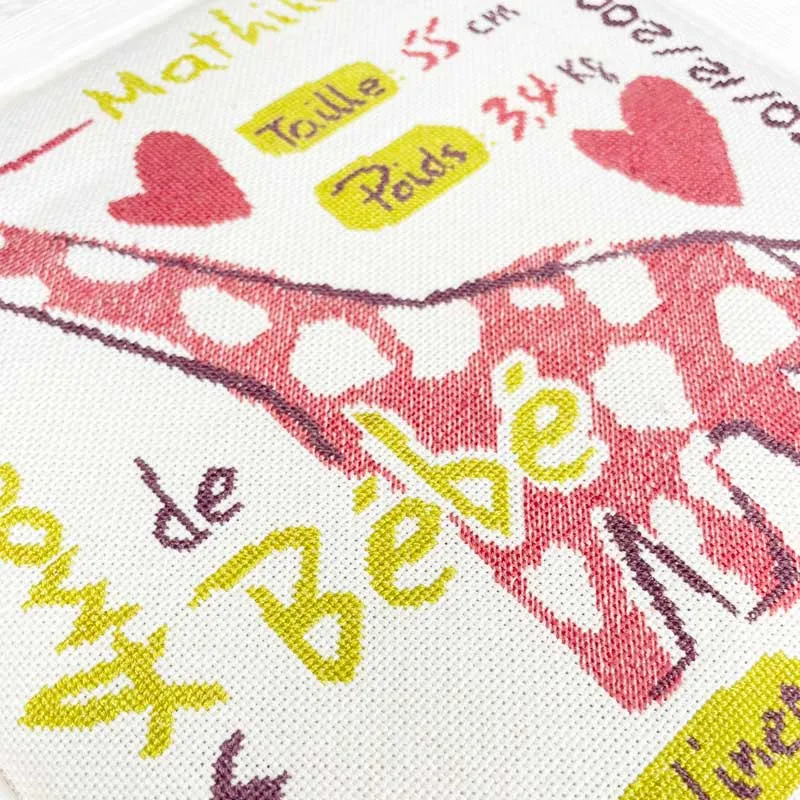 LiliPoints Giraffe Baby Girl borduurpakket geboorte 21,8cm