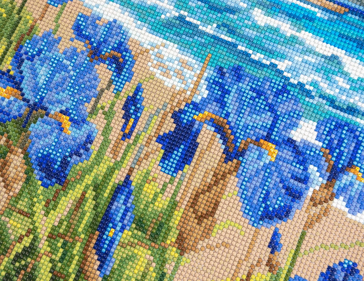 Leti Stitch Dazzle Dots LT 105 Blue Harmony diamond painting 42cm
