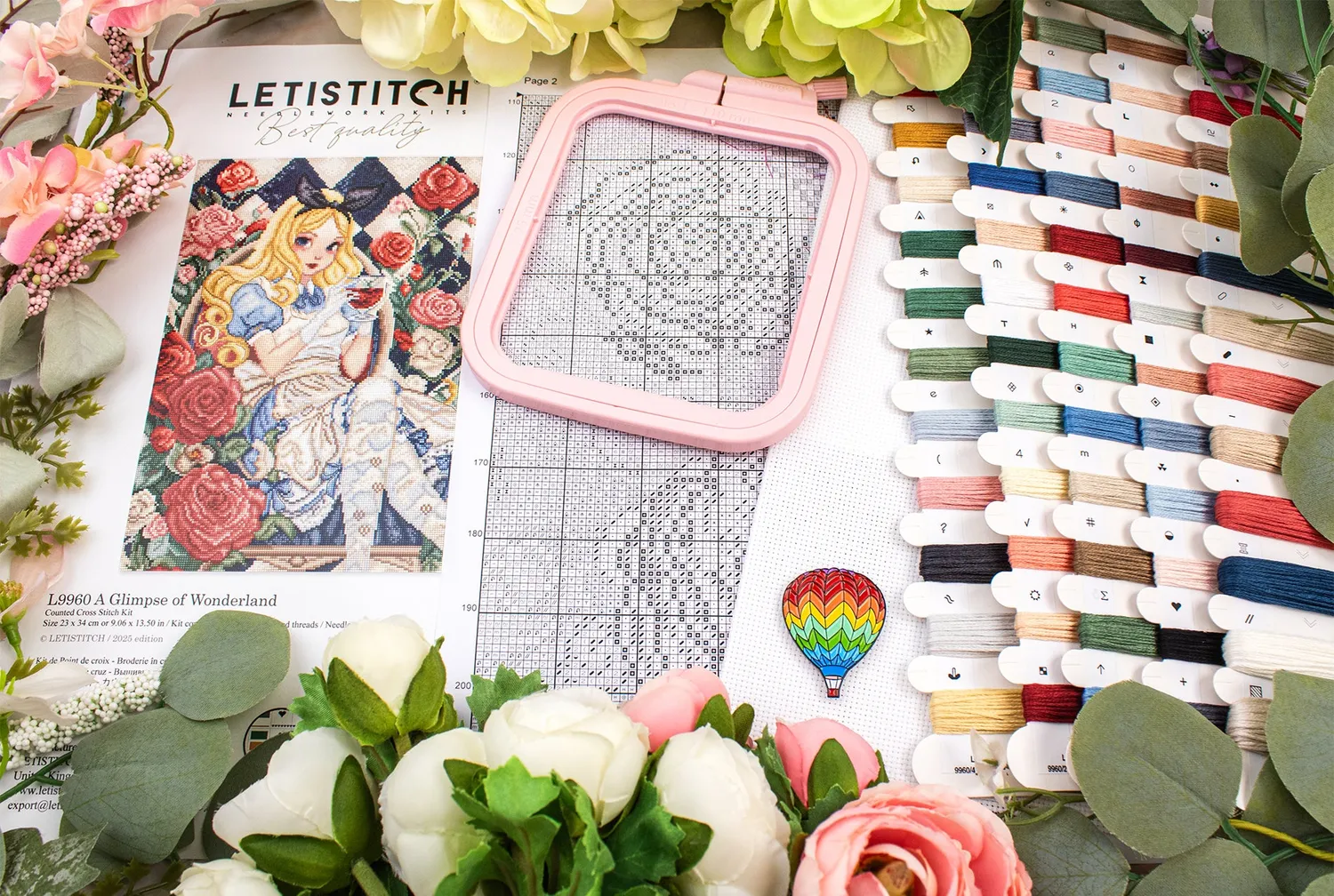 Leti Stitch L9960 A Glimpse of Wonderland borduurpakket 23x34