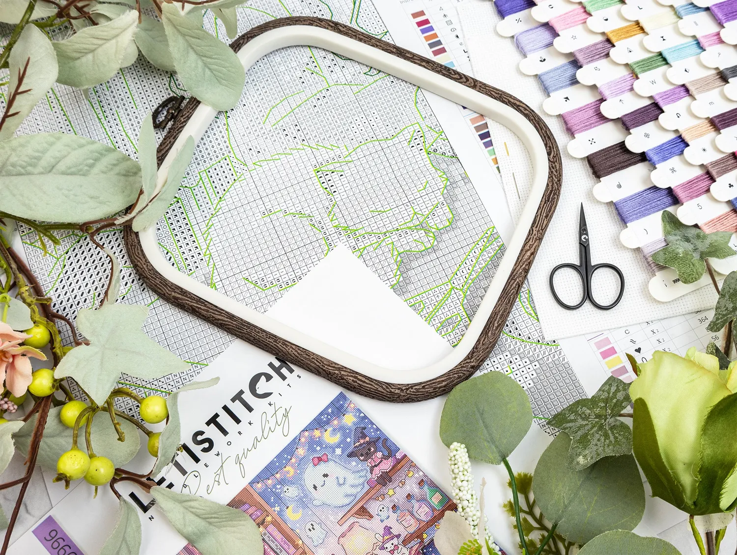 Leti Stitch L9996 Midnight Magic Notes borduurpakket 24x35 cm