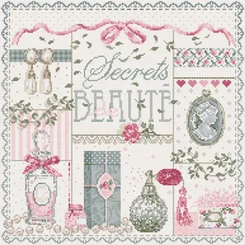 Madame la Fée Secrets de Beauté borduurpatroon 191 x 191 steken