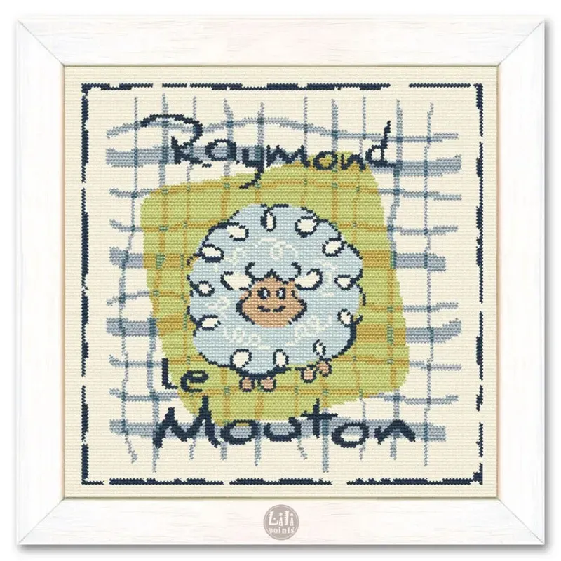 LiliPoints Raymond the Sheep borduurpatroon schaap