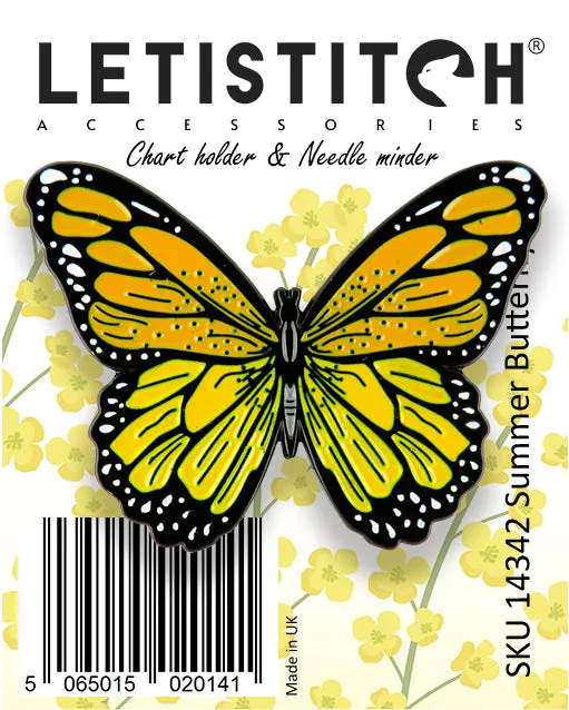 Leti Stitch 14342 Summer Butterfly naaldmagneet 40x30 mm