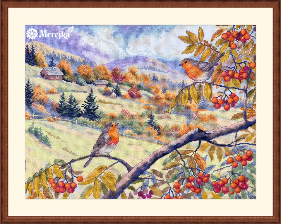Merejka Hills Laced with Gold borduurpakket 31x40 wit