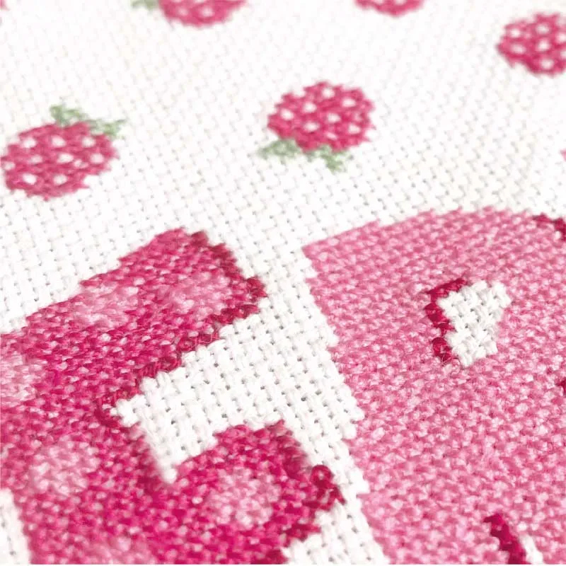 LiliPoints Raspberry borduurpatroon kruissteek 219 steken