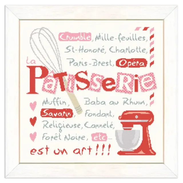 LiliPoints Patisserie borduurpatroon kruissteek taart