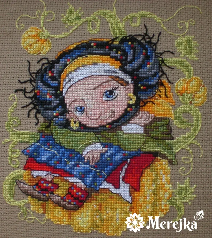 Merejka Pumkin borduurpakket 13x16