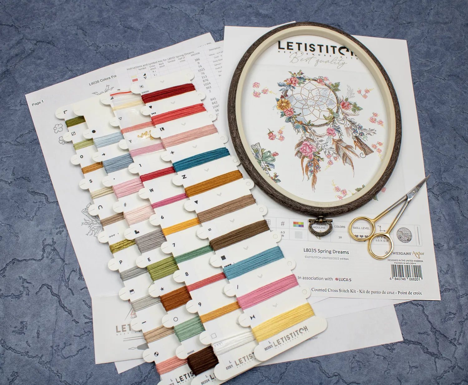 Leti Stitch L8035 Spring Dreams kruissteekpakket kralen