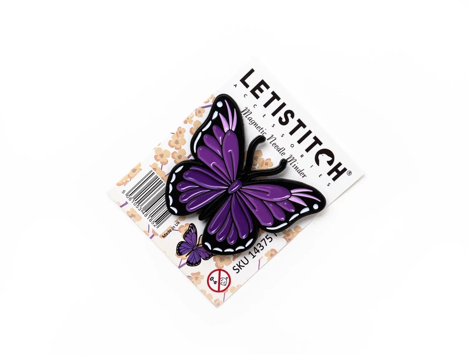 Leti Stitch 14375 Purple Wings naaldmagneet 40x32 paars