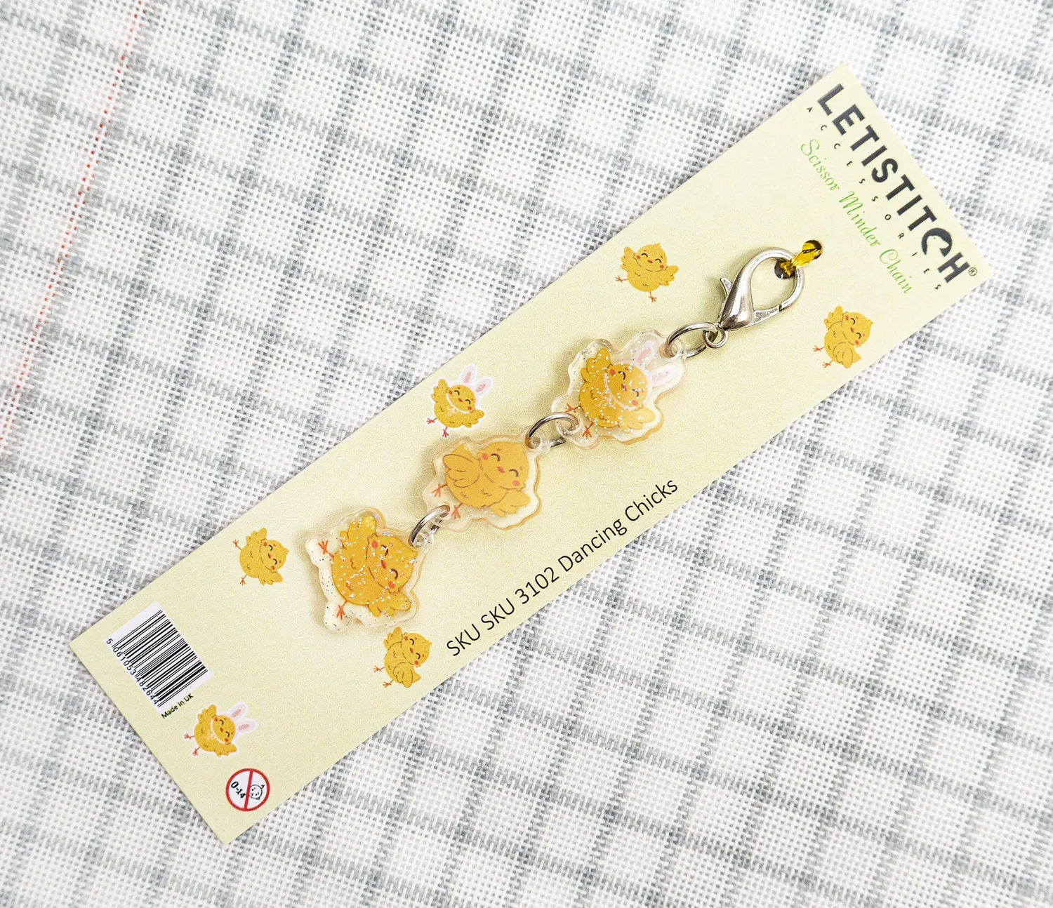 Leti Stitch 3102 Dancing Chicks schaarmagneet acryl lichtgewicht