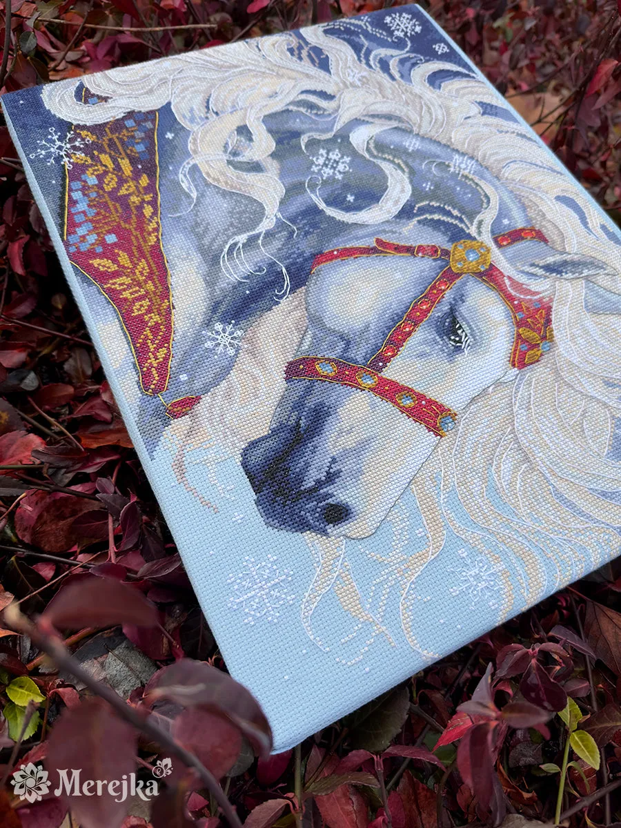 Merejka Blizzard borduurpakket winter 31x40 cm