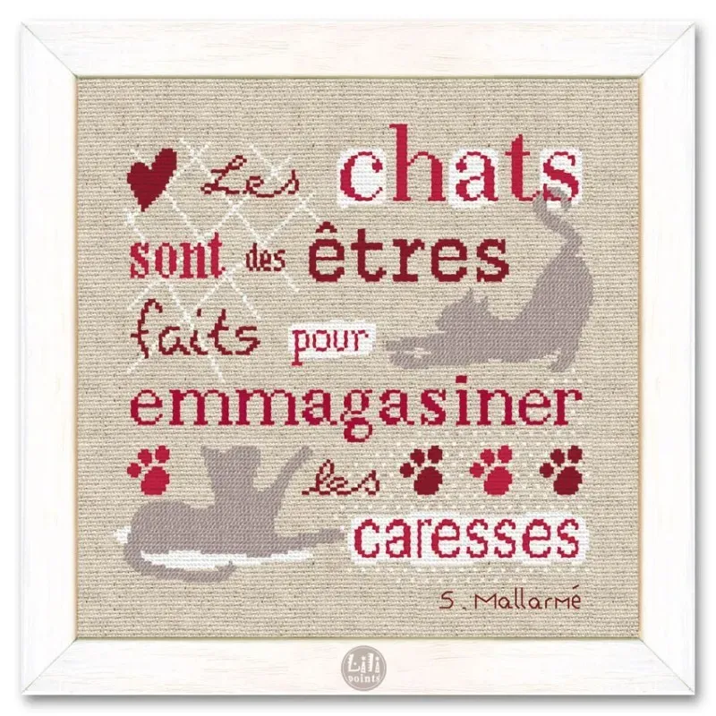 LiliPoints Cats borduurpatroon katten 2 versies patroon
