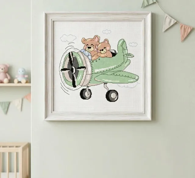 Princesse Oursons dans l avion kruissteekpakket geboorte