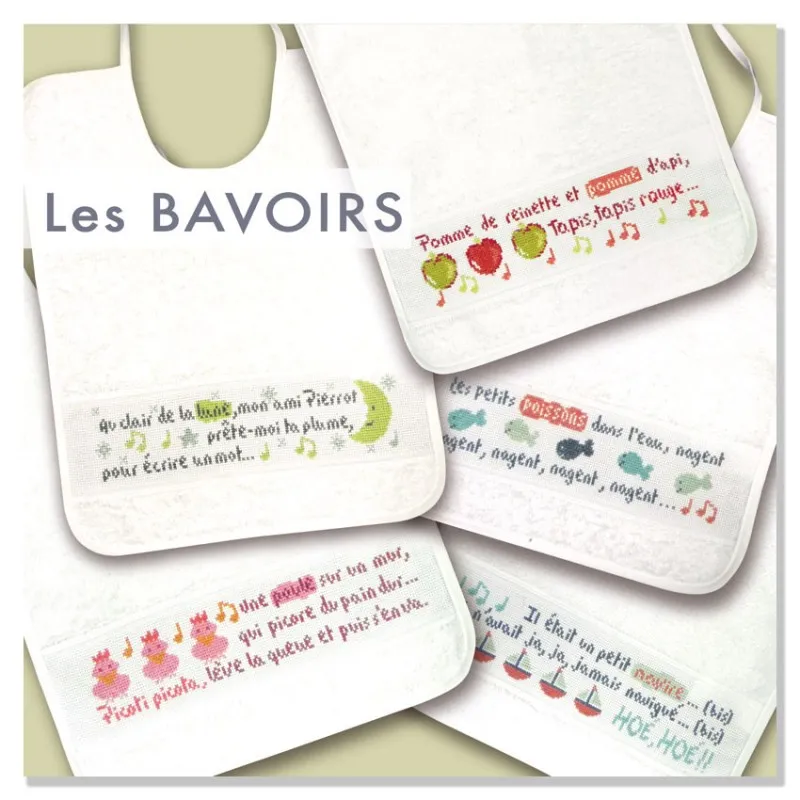 LiliPoints BIBS N°1 borduurpatroon slab 5 motieven