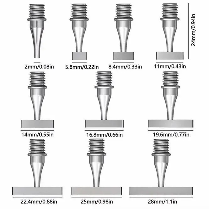 Leti Stitch pen nibs diamond painting RVS 10 stuks
