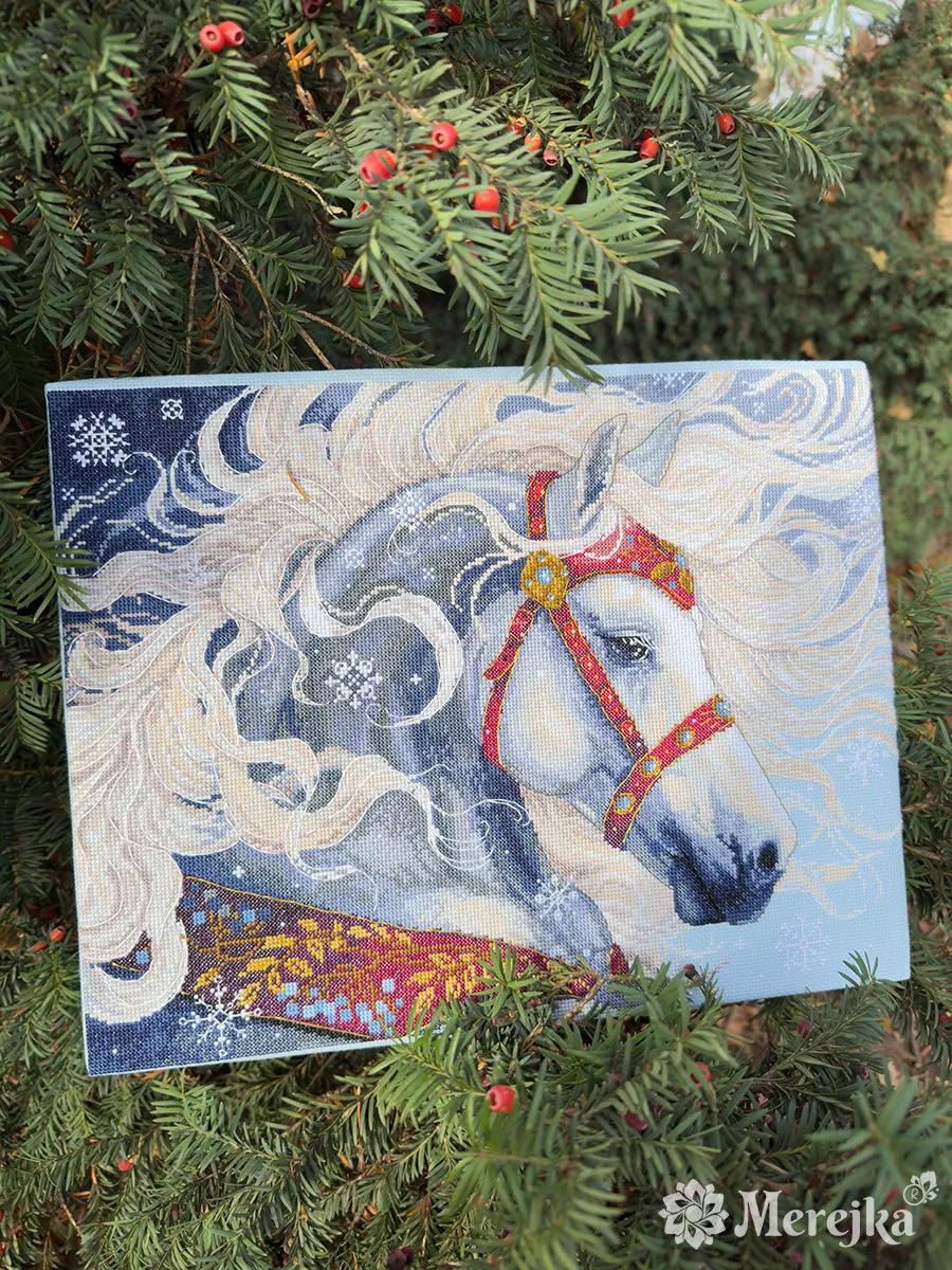 Merejka Blizzard borduurpakket winter 31x40 cm
