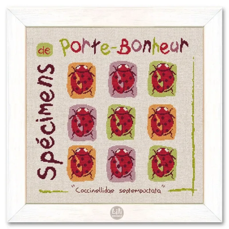 LiliPoints Ladybugs borduurpatroon lieveheersbeestjes