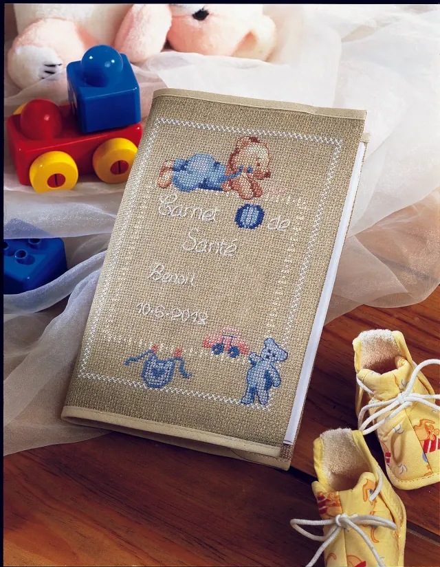 SEG Princesse Carnet de Santé borduurpakket kruissteek roze