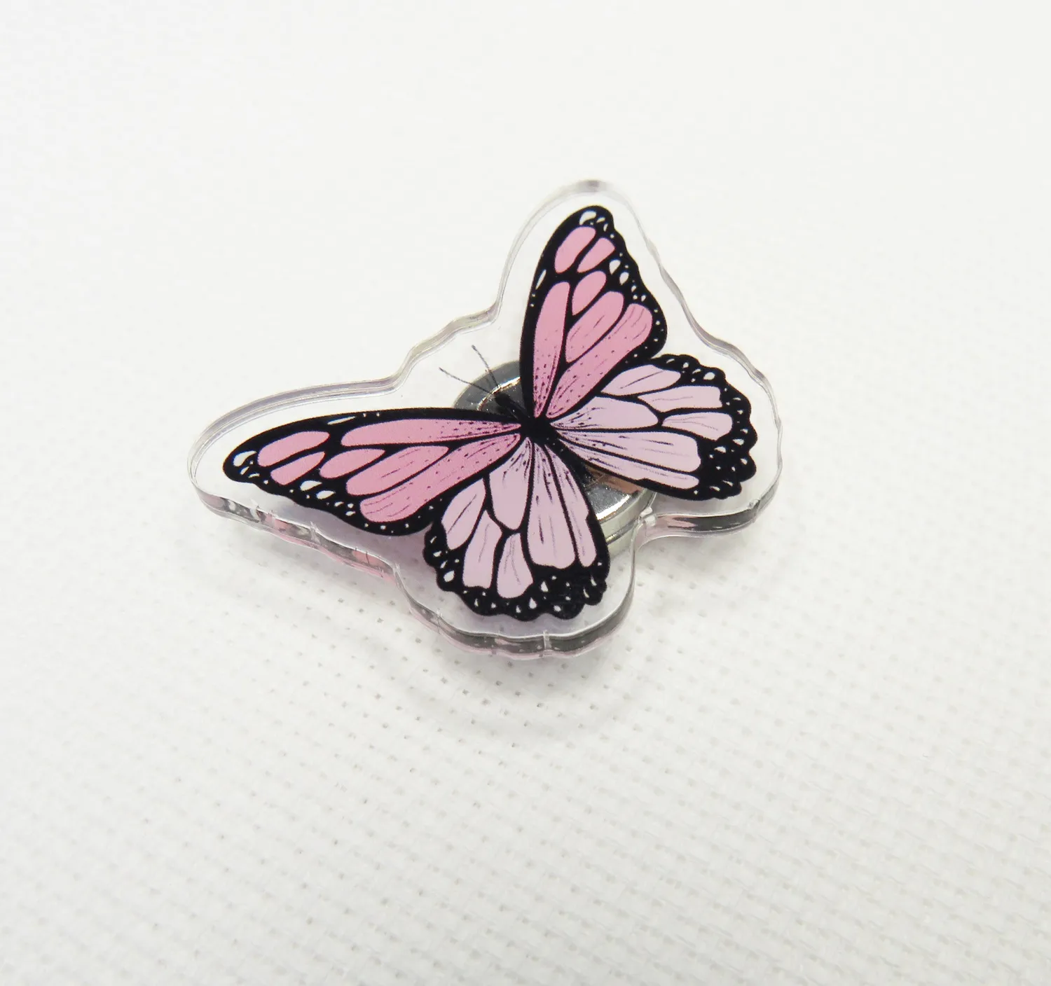 Leti Stitch 14390 Pink Butterfly naaldmagneet acryl 38x29 mm