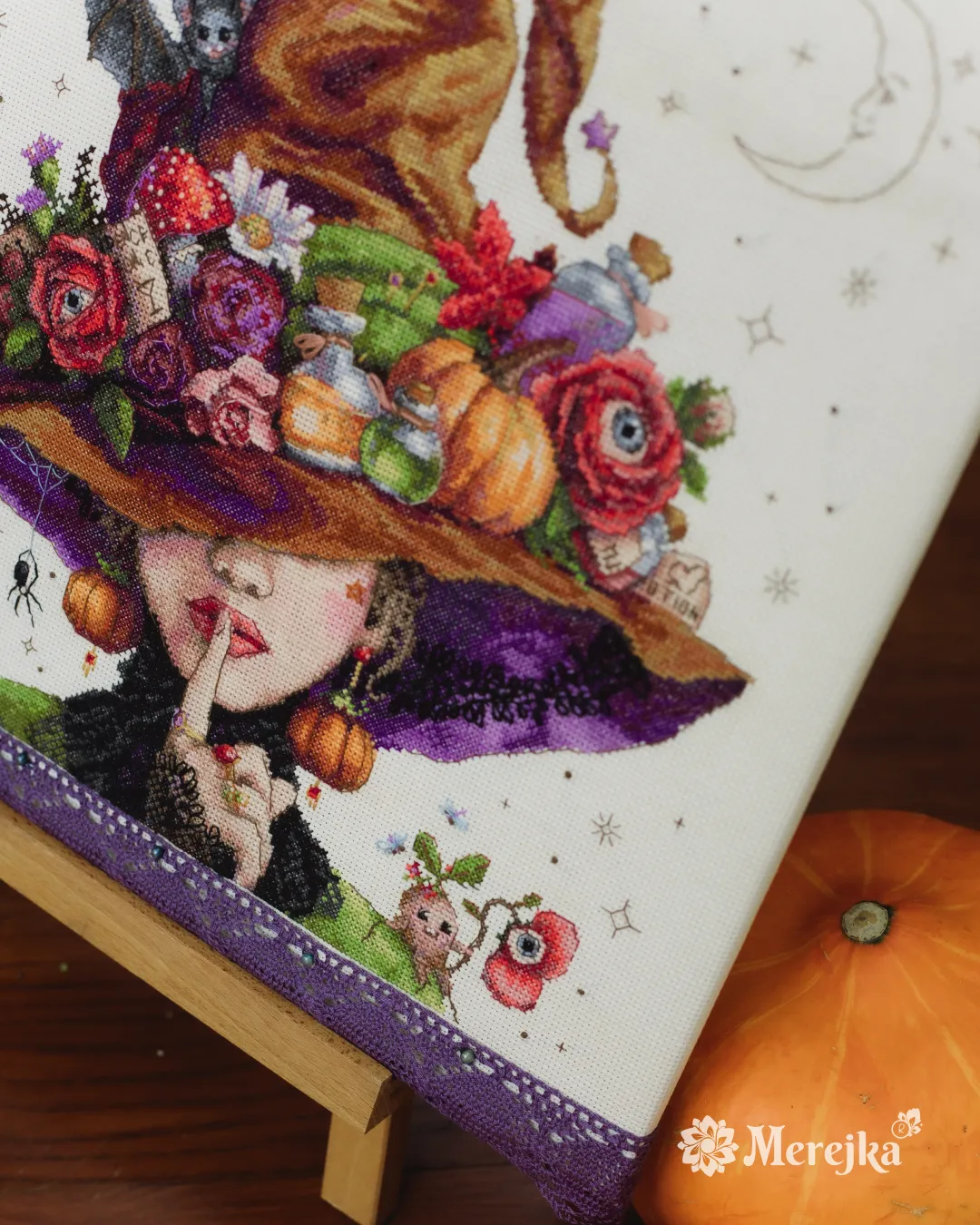 Merejka Hush It`s Magic borduurpakket 30x30 herfst
