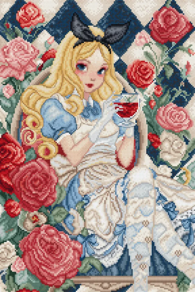 Leti Stitch L9960 A Glimpse of Wonderland borduurpakket 23x34