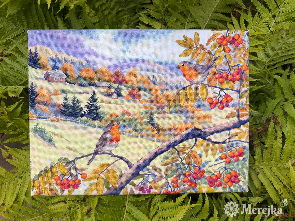 Merejka Hills Laced with Gold borduurpakket 31x40 wit