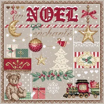 Madame la Fée Un Noël Enchanté Fiche 148 borduurpatroon set van 2