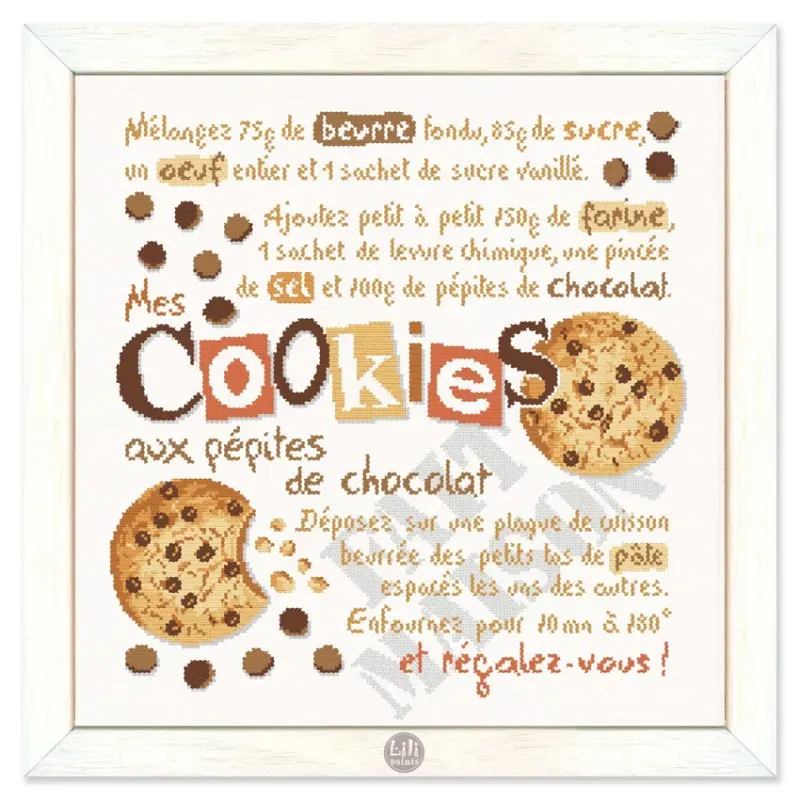 LiliPoints Les Cookies borduurpatroon kruissteek keuken