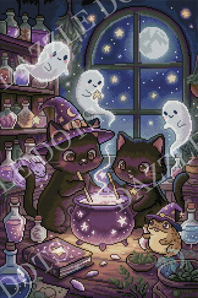 Leti Stitch Dazzle Dots LDS-7079 Potion Night diamond painting 40x60