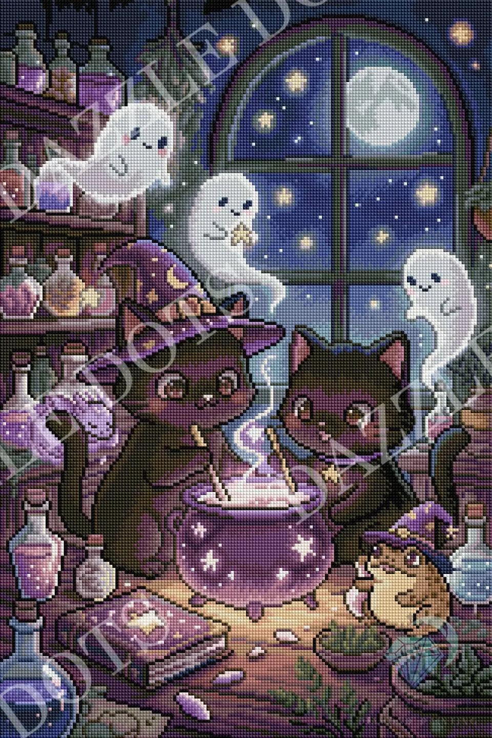 Leti Stitch Dazzle Dots LDS-7079 Potion Night diamond painting 40x60