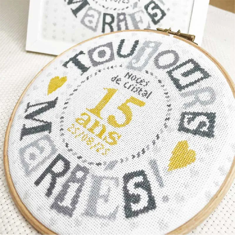 LiliPoints Toujours Mariés borduurpatroon huwelijk alfabet