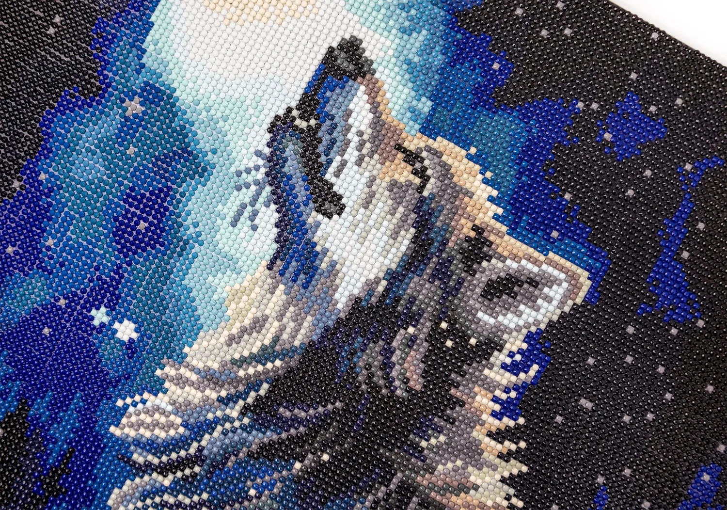 Leti Stitch Dazzle Dots 481-005 Midnight Snowfall diamond painting 40x50 ingelijst